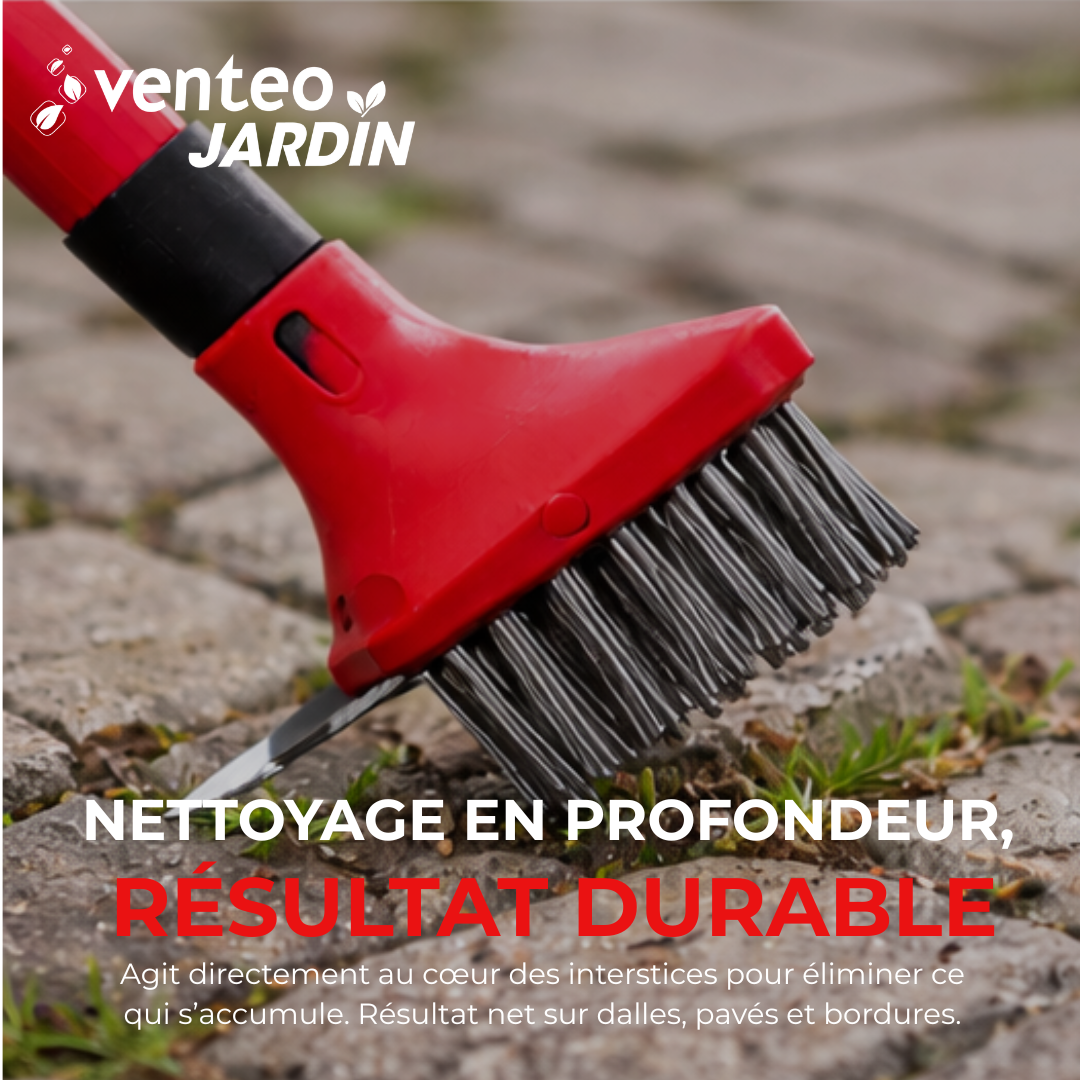 Brosse à joints de dallage extérieur