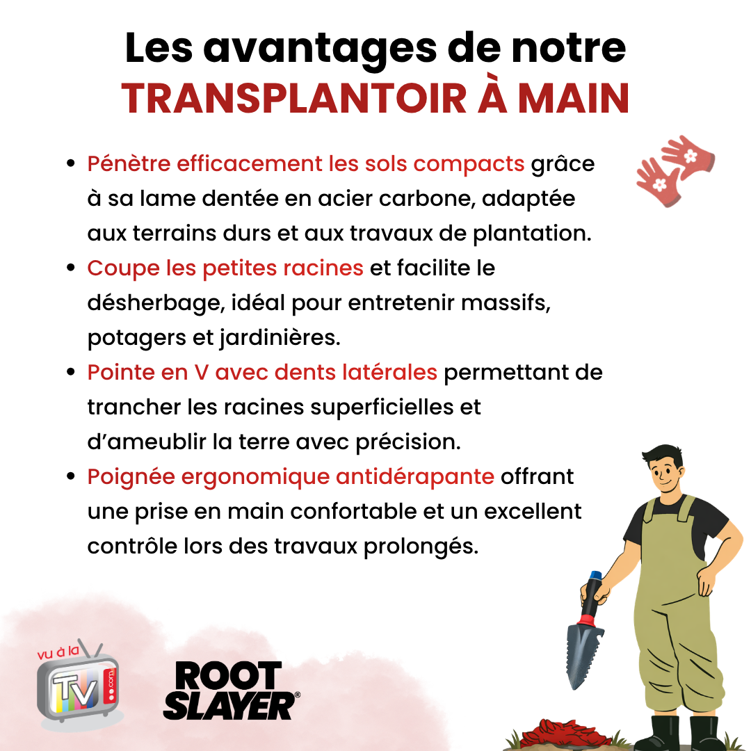 Transplantoir à Main RootSlayer