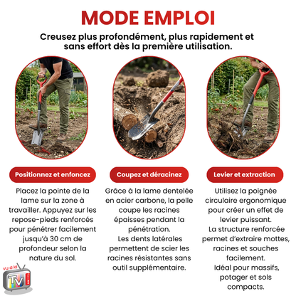 Bêche de tranchée Rootslayer