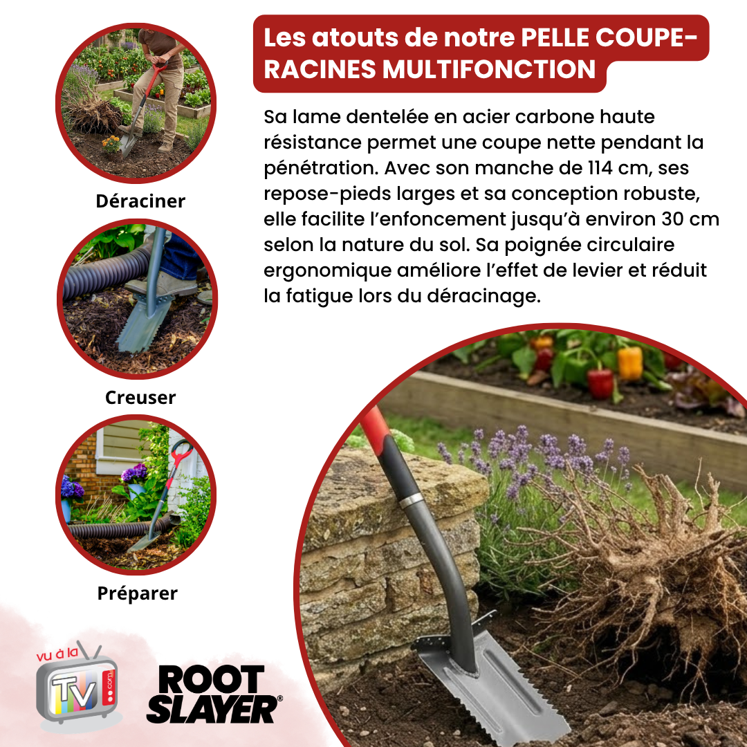 Bêche de tranchée Rootslayer