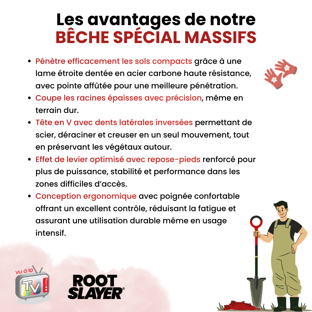 Bêche Spécial Massifs RootSlayer