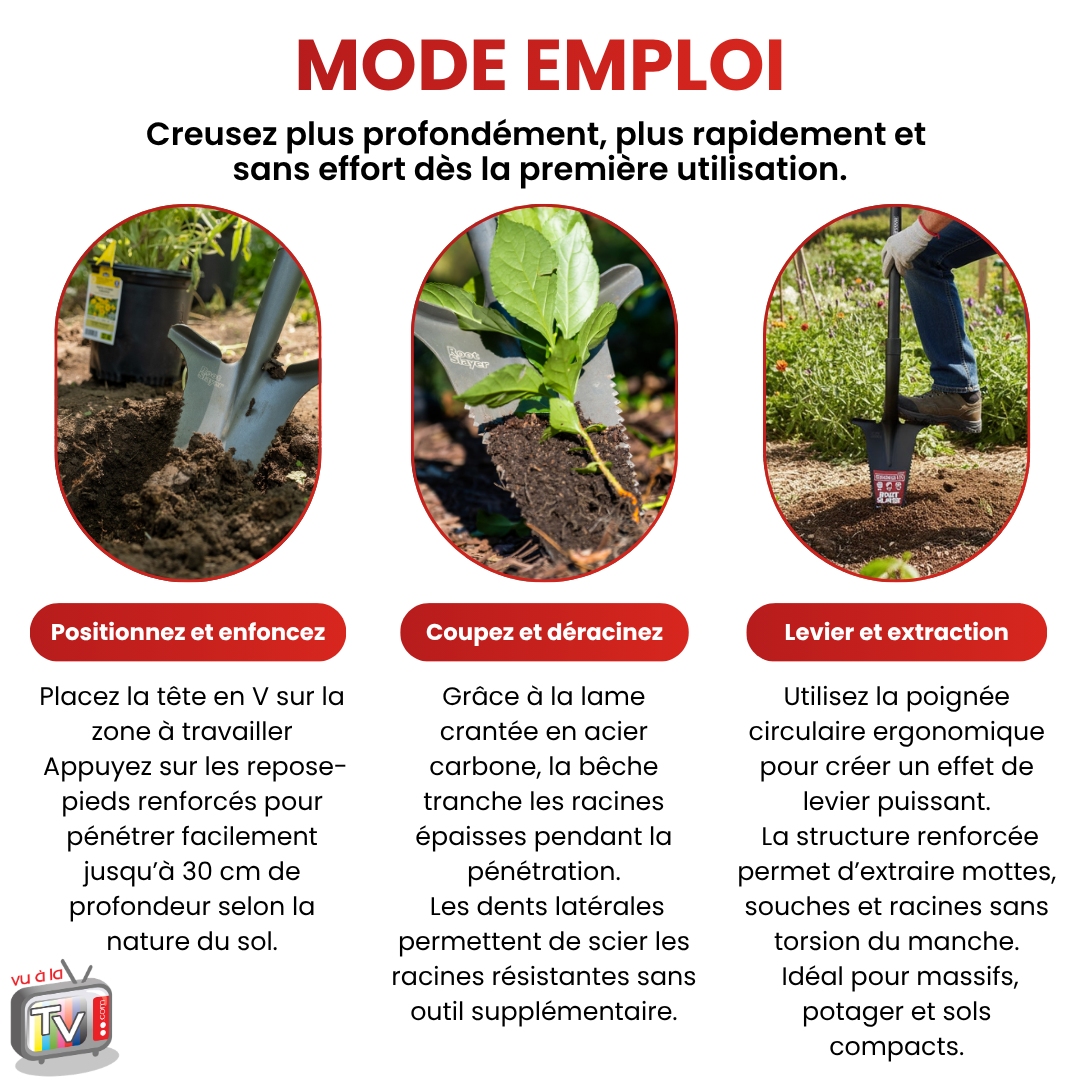 Bêche Spécial Massifs RootSlayer