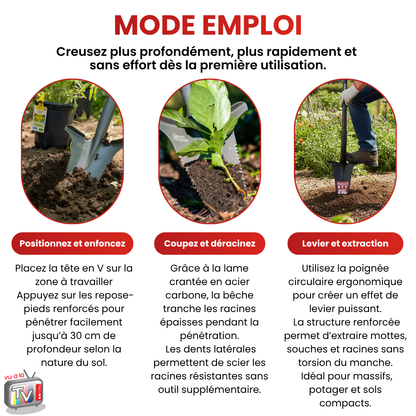 Bêche Spécial Massifs RootSlayer