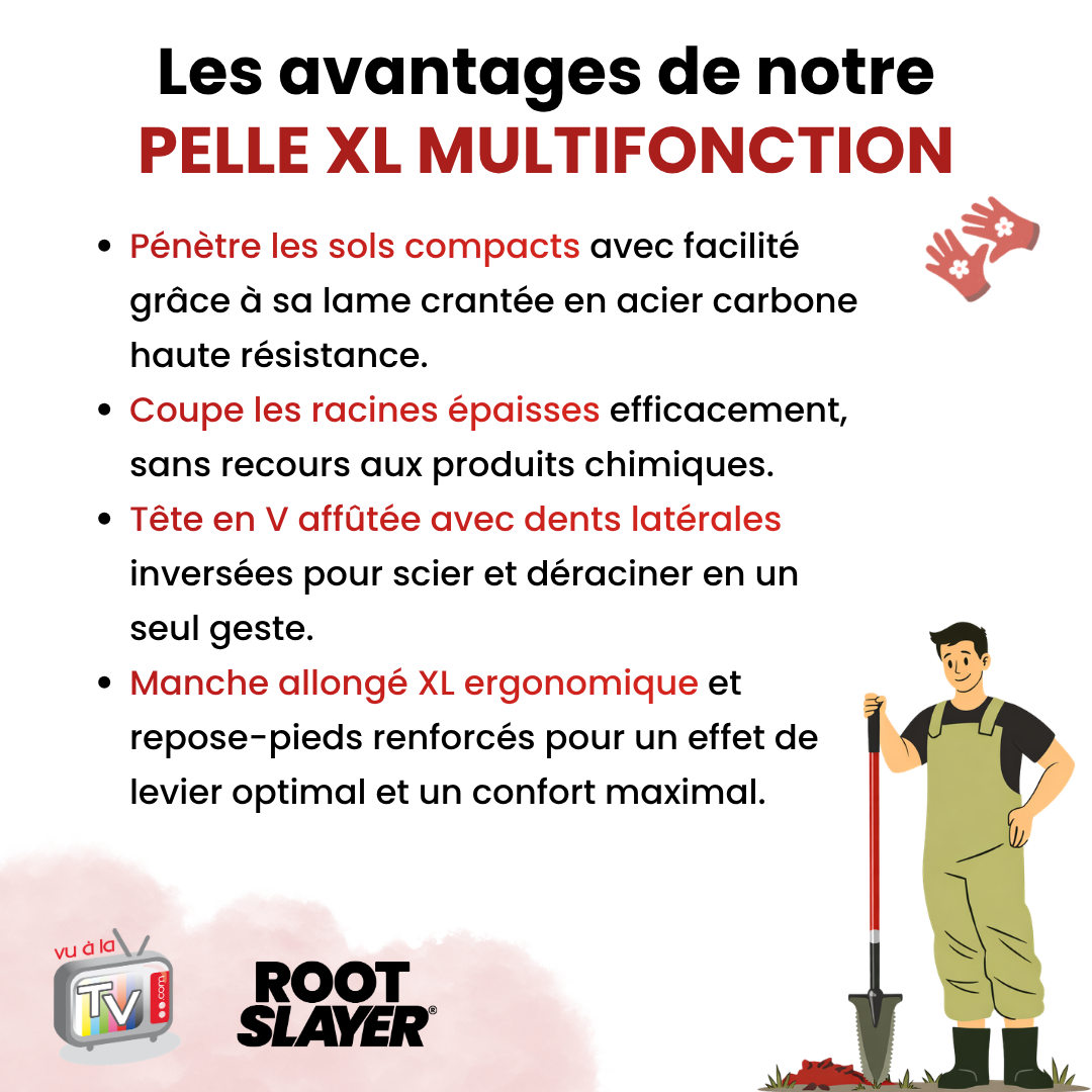 Pelle à manche allongé XL Rootslayer