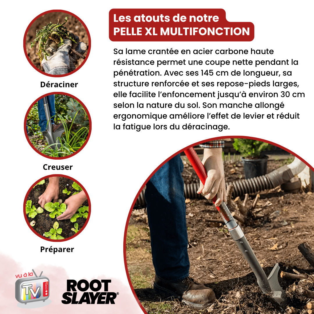 Pelle à manche allongé XL Rootslayer