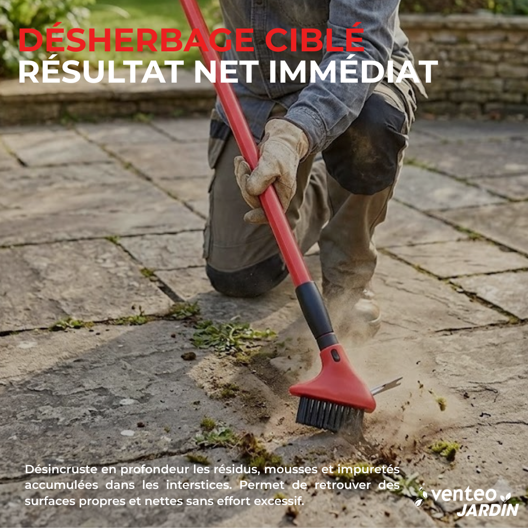 Brosse à joints de dallage extérieur