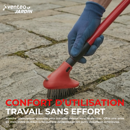 Brosse à joints de dallage extérieur