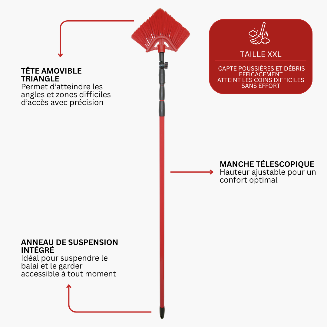 Balais XXL Tête Triangulaire