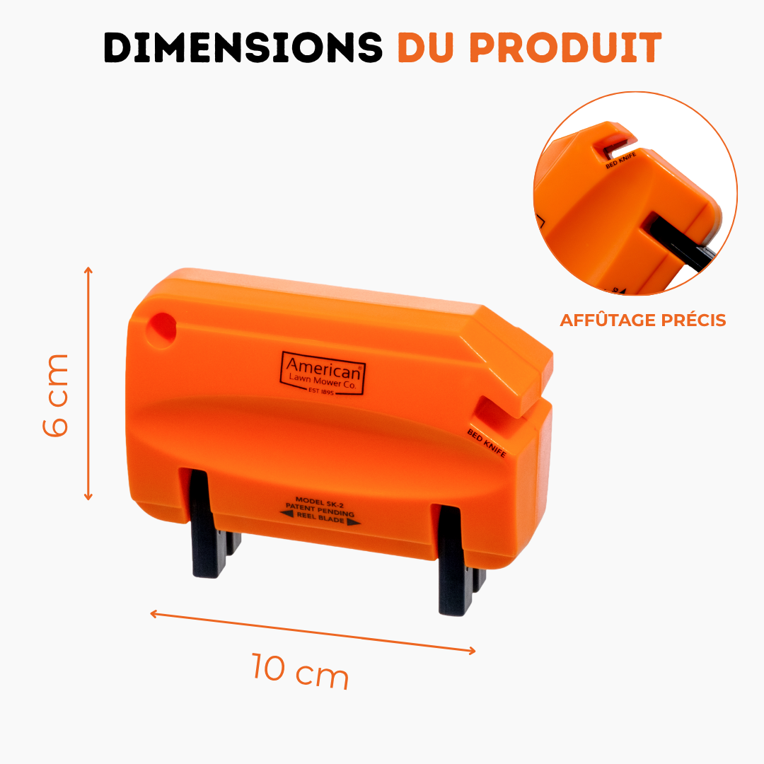Kit d'Affûtage pour Tondeuse Hélicoïdale | Aiguiseur Lames Manuel